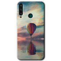 Potkal Hediye Fabrikası Huawei Y6P HD Baskılı Kılıf + 9D Tam Ekran Koruyucu - Zeplin