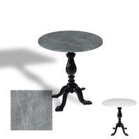 Dockers Çipa 1001 Döküm Ayak Yuvarlak Masa Çap 60cm - (Werzalit, Wermodin ve Allzalit Tabla) - Light Temperado