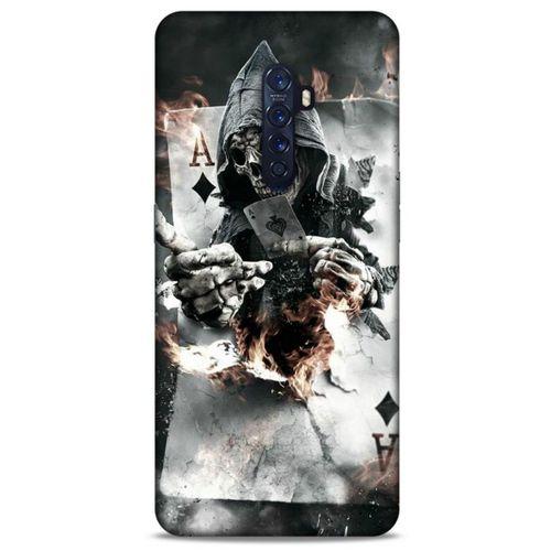 Oppo Reno 2 Uyumlu Kılıf Motorsiklet (22) Tam Koruma Kılıfı İskelet