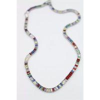 Orta Boy Renkli Su Yolu Kolye - Gümüş