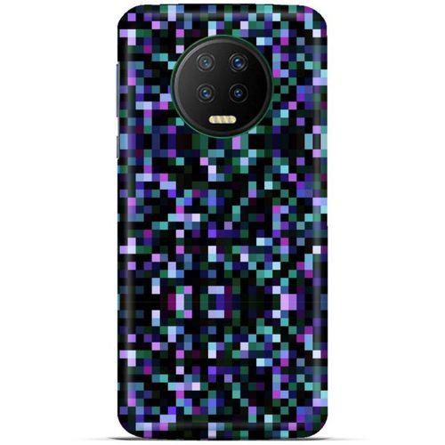 Lopard İnfinix Note 7 Uyumlu Kılıf PiXel (24) Darbe Emici Kılıf Rainbow