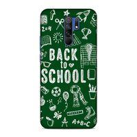 Xiaomi Redmi 9 Kılıf Okula Donus2 Yesil Arka Kapak Silikon Koruma Full Koruyucu