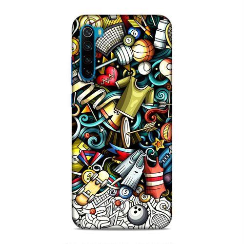 Xiaomi Redmi Note 8T Kılıf Fitness Doodle Arka Kapak Silikon Koruma Full Koruyucu