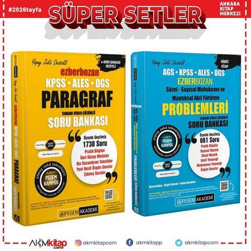 Pegem Yayınları Ezberbozan Paragraf ve Problemler Soru Bankası Seti 2 Kitap