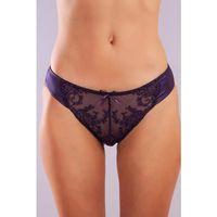 Golshan Giselle Mini Slip, Kadın Güpürlü Saten Mor Külot