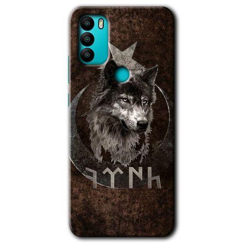 General Mobile GM 21 Plus HD Baskılı Kılıf + 9D Tam Ekran Koruyucu - Bozkurt Göktürk