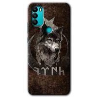 General Mobile GM 21 Plus HD Baskılı Kılıf + 9D Tam Ekran Koruyucu - Bozkurt Göktürk