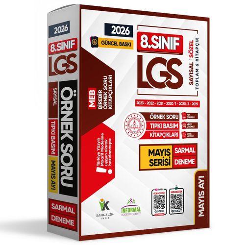 2026 8 Sınıf LGS Mayıs Ayı MEB Örnek Soru Tıpkı Basım 6lı Sarmal Deneme Paketi Video/PDF Çözümlü