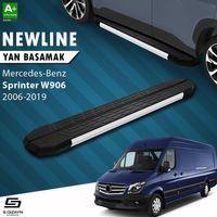 S-Dizayn Mercedes Sprinter W906 Kısa Şase NewLine Aluminyum Yan Basamak 263 Cm 2006-2019 A+ Kalite