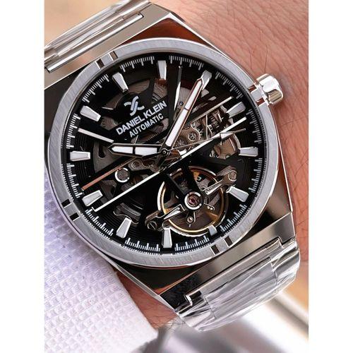 Daniel Klein Otomatik Erkek Kol Saati 30 Metre Suya Dayanıklı Çelik Kordon + Bileklik Hediyeli VS.BLKT.0706