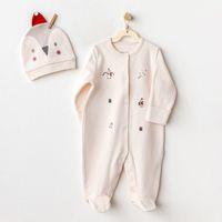 Andywawa Andywawa AC25343 Penguin Bebek Tulum Takım Ekru