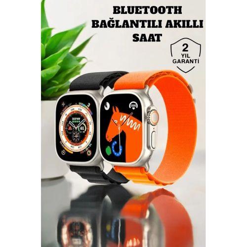 Bluetooth Bağlantılı 49mm Dokunmatik Akıllı Saat Sağlık Ve Spor Takip Özellikli