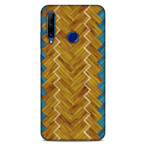 Lopard Huawei Honor 20 Lite Uyumlu Kılıf Wood'X (37) Silicone Cover Baskılı