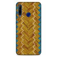 Lopard Huawei Honor 20 Lite Uyumlu Kılıf Wood'X (37) Silicone Cover Baskılı