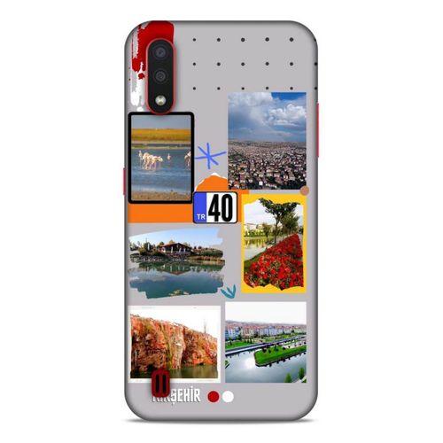 Lopard Samsung Galaxy A01 Uyumlu Kılıf Şehirli ※ (40) Kırşehir Fit Silikon Kılıf