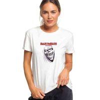 IRON MAIDEN PIANO TRIBUTE Baskılı Beyaz Kadın Tshirt