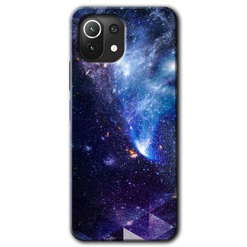 Xiaomi Mi 11 Kılıf HD Desen Baskılı Arka Kapak - Galaksi + Kırılmaz Cam
