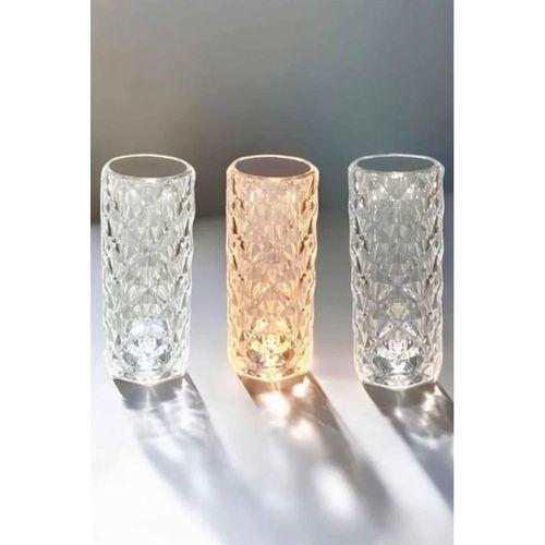 Gece Lambası Kristal Lamba Dokunmatik Şarjlı Hediyelik