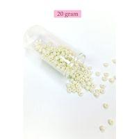 Dökme Cam Kum Boncuk Büyük Boy (6/0) 4 mm - 20 Gram - Krem - BNC071