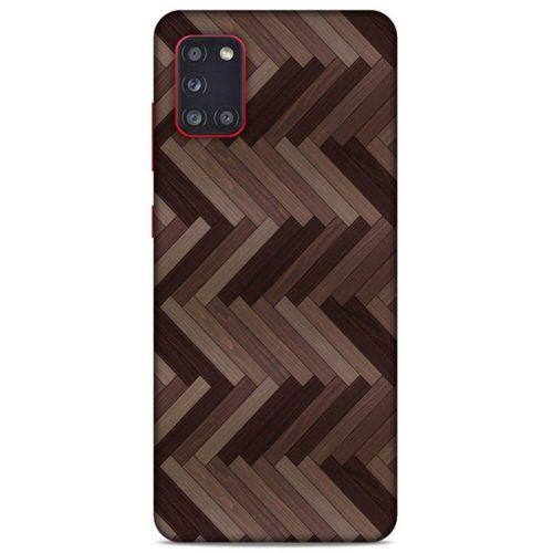 Lopard Samsung Galaxy A31 Uyumlu Kılıf Wood'X (33) Hybrid Kılıf Baskılı