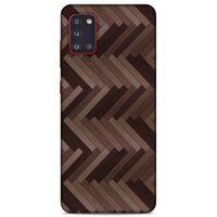 Lopard Samsung Galaxy A31 Uyumlu Kılıf Wood'X (33) Hybrid Kılıf Baskılı