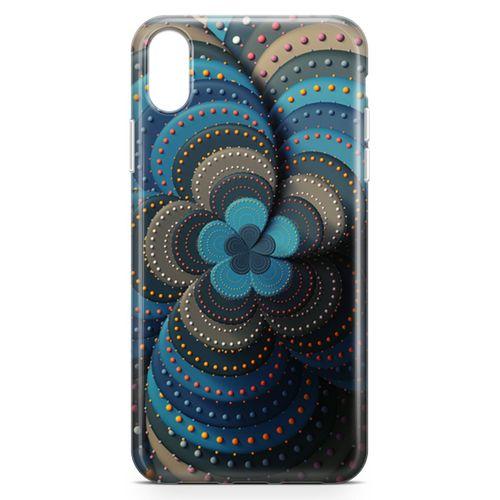 Apple iPhone XR Kılıf İnci Taşlı Çiçek Arka Kapak Koruma Desenli Full Koruyucu