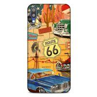 Retro (20) Desen Koruyucu Kılıf Renkli Samsung Galaxy M10 Kılıf