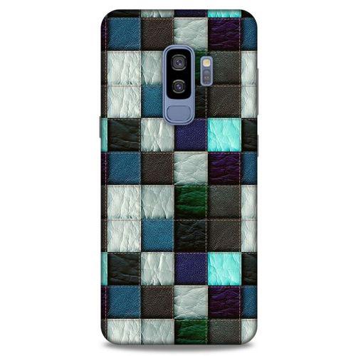 Samsung Galaxy S9 Plus Kılıf Patchwork (46) Core Armor Kılıf Gri Cam Göbeği