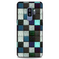 Samsung Galaxy S9 Plus Kılıf Patchwork (46) Core Armor Kılıf Gri Cam Göbeği