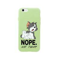 iPhone 8 Tom Nope Not Today Tasarımlı Yeşil Telefon Kılıfı
