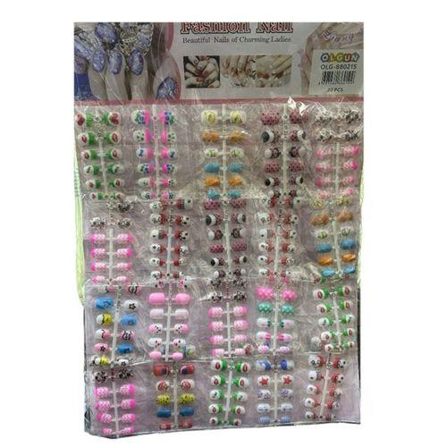 Şekilli Tırnak Sticker Set - 4 adet