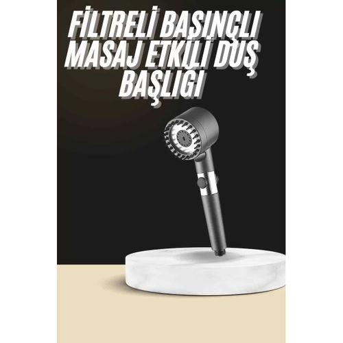 Duş Başlığı Profesyonel Masaj Başlıklı 3 Modlu Yeni Nesil Masaj Uçlu Su Tasarruflu
