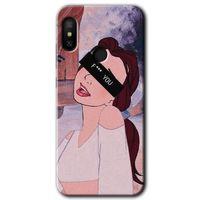 MRCİLETİSİM Xiaomi Redmi Note 6 Pro Kılıf HD Desen Baskılı Arka Kapak+Temperli Cam - Bad Girl