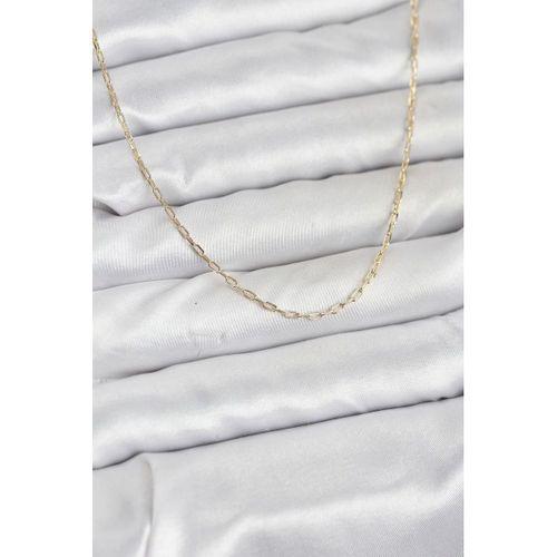 CM 14K Gold Renk Ataç Zincir Model 60 cm Kadın Kolye