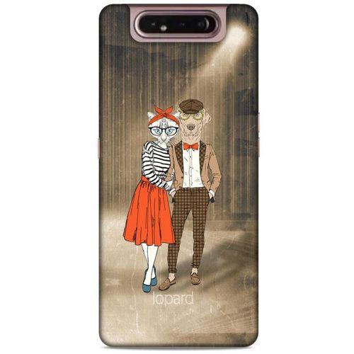Samsung Galaxy A80 Kılıf FunnyMaX (31) TPU Kılıf Kahverengi