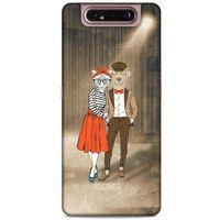 Samsung Galaxy A80 Kılıf FunnyMaX (31) TPU Kılıf Kahverengi