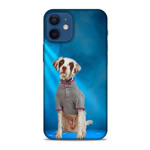 Apple iPhone 12 Mini Kılıf Köpek Kıyafetleri (40) Fit Silikon Kılıf Dalmaçyalı Tşirt