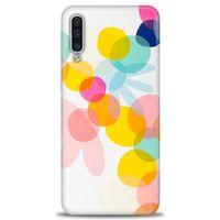 Samsung Galaxy A50 Kılıf HD Baskılı Kılıf - Color Flowers + Tam Ekran Koruyucu