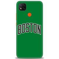 Xiaomi Redmi 9C Kılıf HD Baskılı Kılıf - Boston Yeşil + Tam Ekran Koruyucu