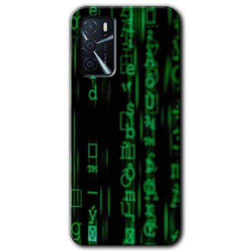 OPPO Oppo A16 Kılıf HD Desen Baskılı Arka Kapak - Matrix