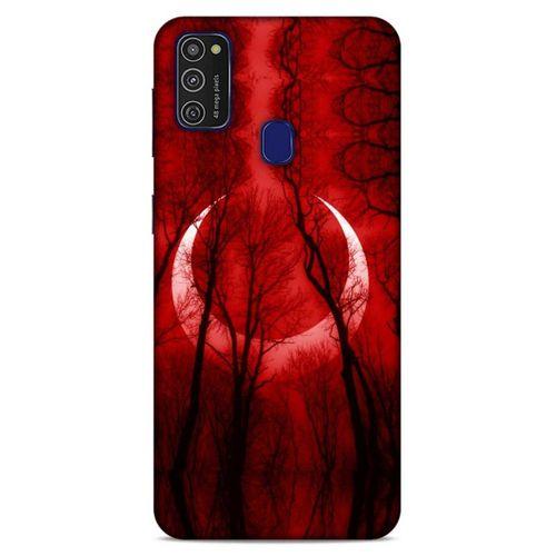 Lopard Samsung Galaxy M21 Uyumlu Kılıf Manipülasyon ☻ (18) Telefon Kılıfları Desenli