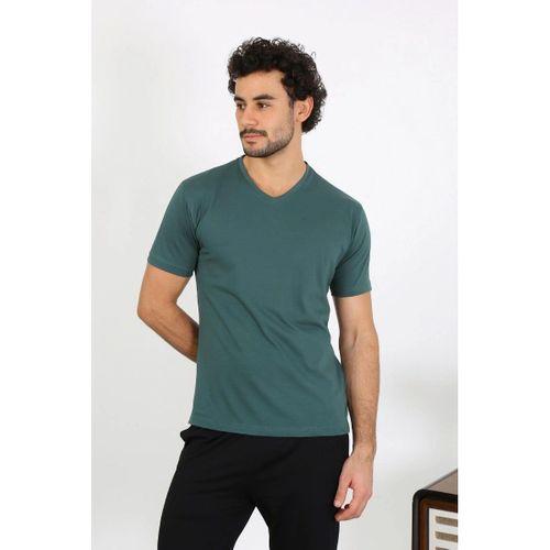 Erkek Penye Petrol Rengi 3'lü Pijama Takımı