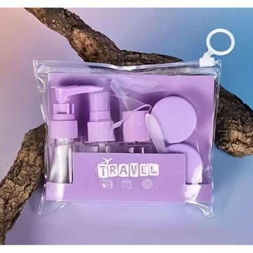 6 Parça Renkli Kapaklı Seyahat İçin Boş Şişe Seti