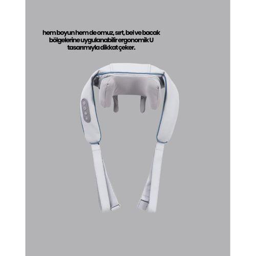 Boyun Masaj Aleti Biyonik Yoğurma Teknolojili 1800mAh Şarjlı