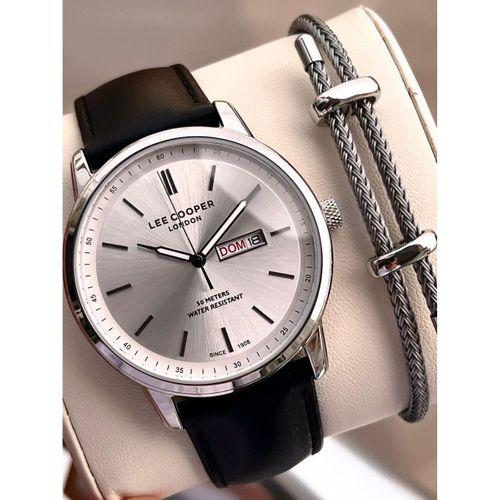 Lee Cooper İtalyan Tasarım Bileklik Hediyeli 2 Yıl Garantili 5 Atm Erkek Kol Saati ELC.08235.351