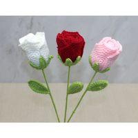 El Örgüsü Tekli Gül Gonca