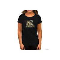 Pirates of Caribbean Davy Jones Siyah Kadın Tişört