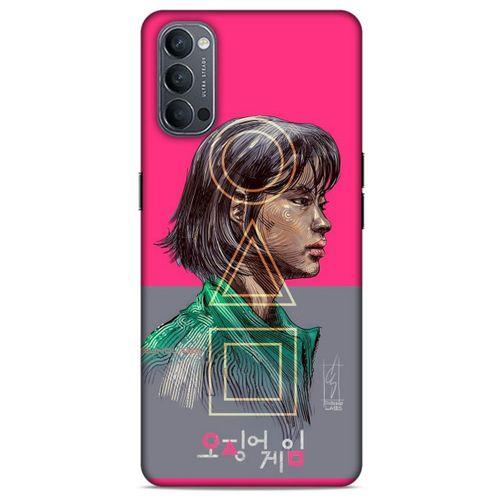 Oppo Reno 4 Uyumlu Kılıf Squid Game (11) Tam Koruma Min-Kyung