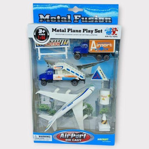 Havaalanı Seti Metal Arabalı - 89730 - Kamyonlu Set