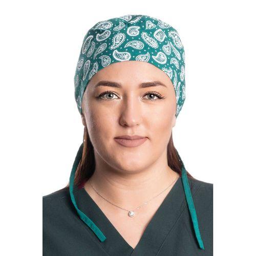 Cerrahi Bone | Şal Desenli Cerrahi Bone | Bn207k.yeşil